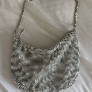 Aqua Silver Glam Baby Bag